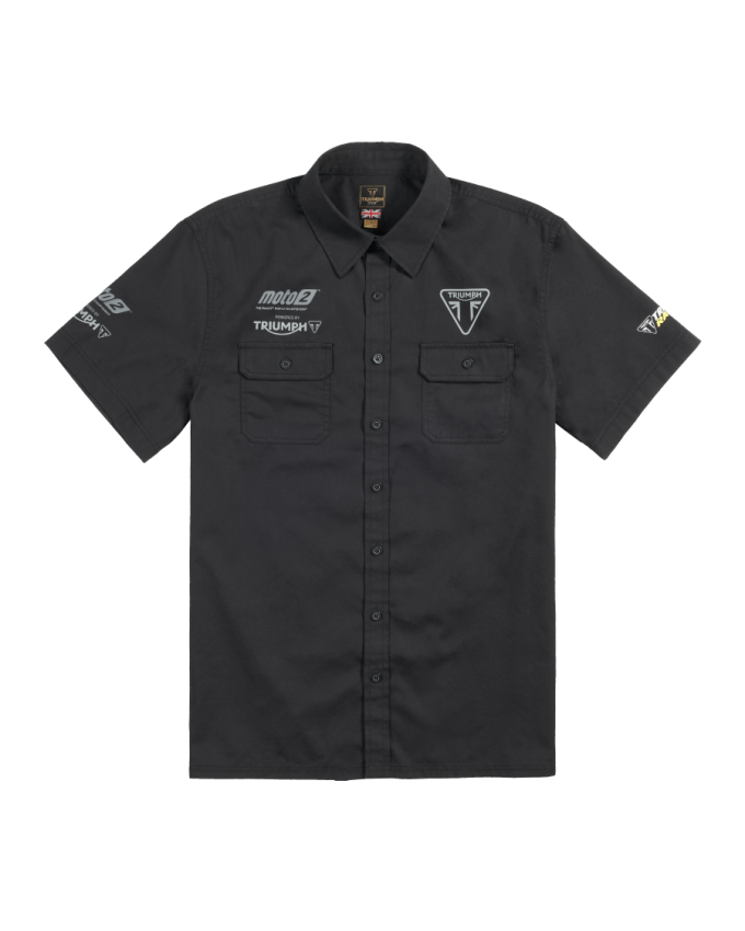 T shirt de competition Triumph de Moto2 GP en noir Accessoires officiels Triumph